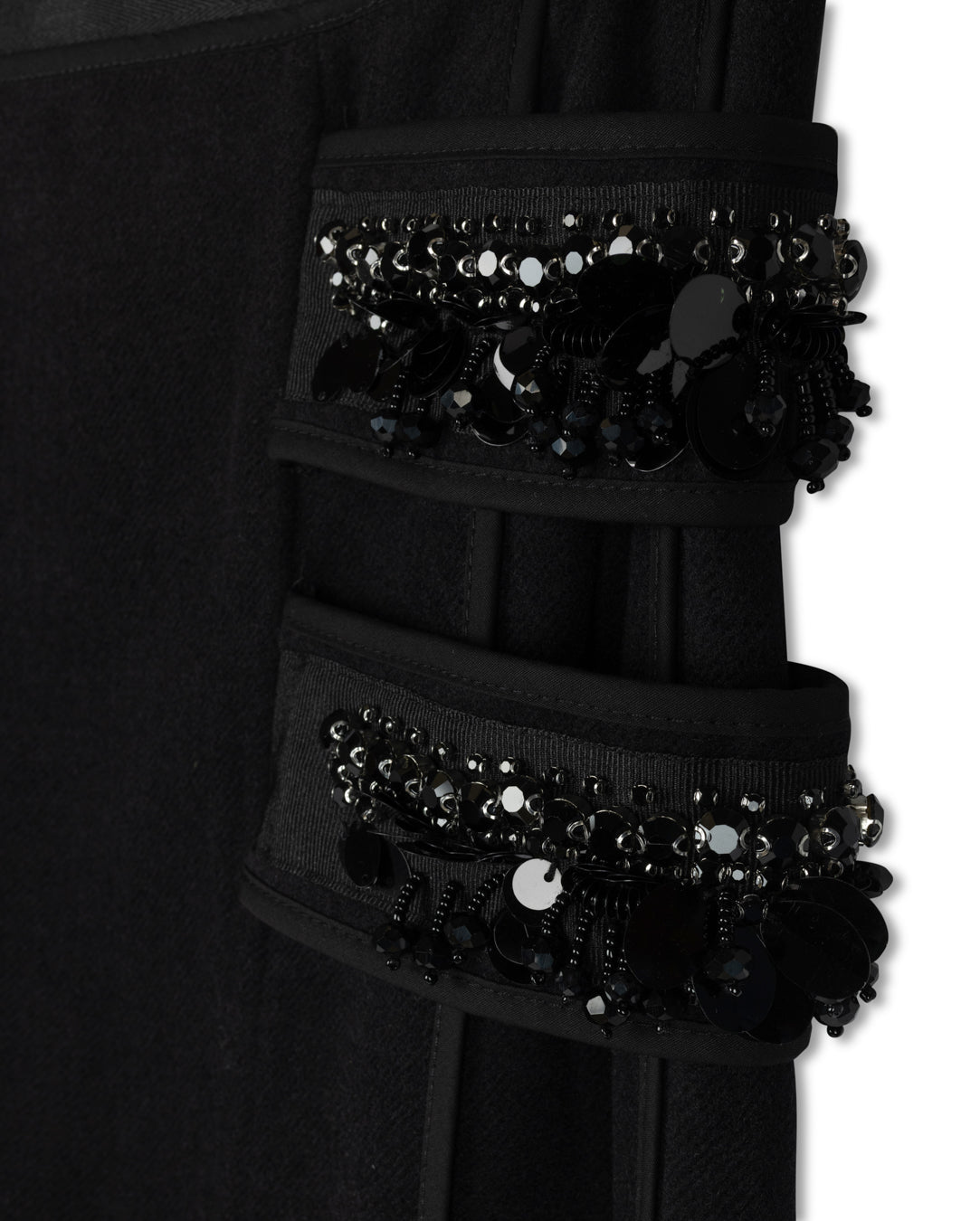 Side Beaded Deatiled Skirt