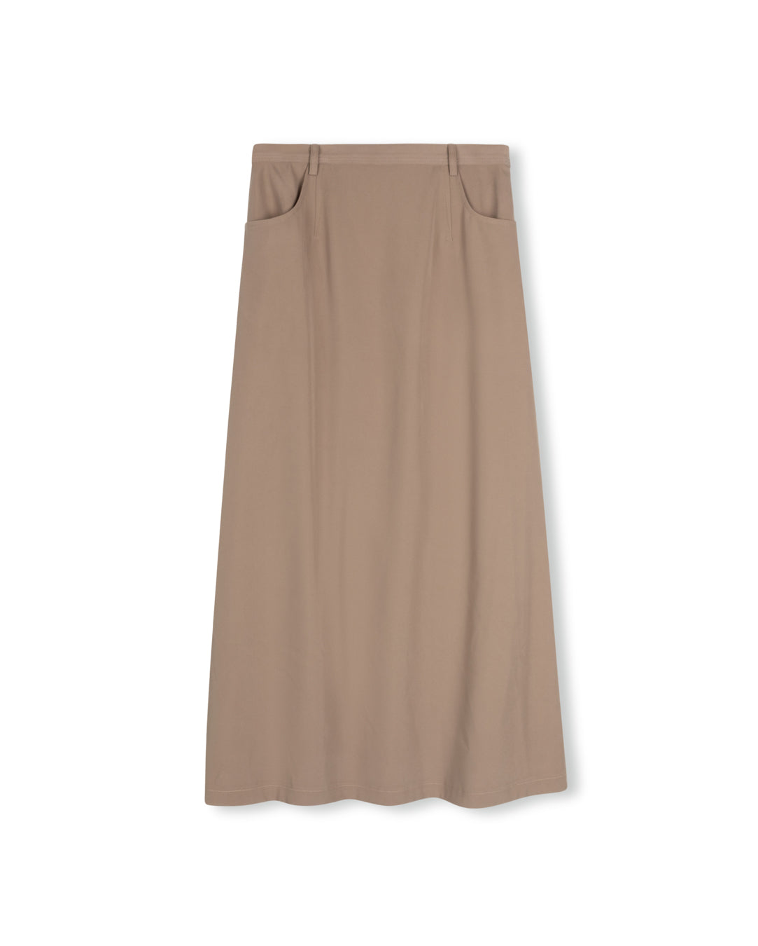 Front Pocket Back Pleat Skirt