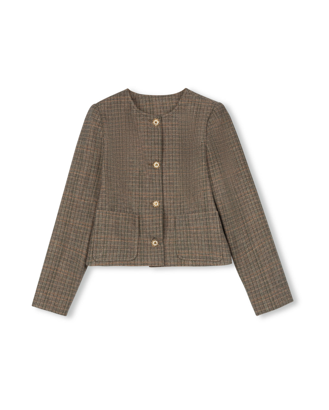 Plaid Wool Blazer