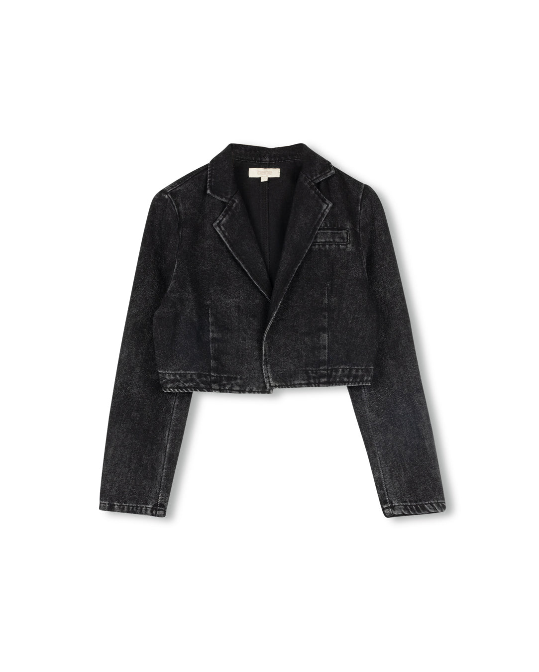 Denim Cropped Blazer