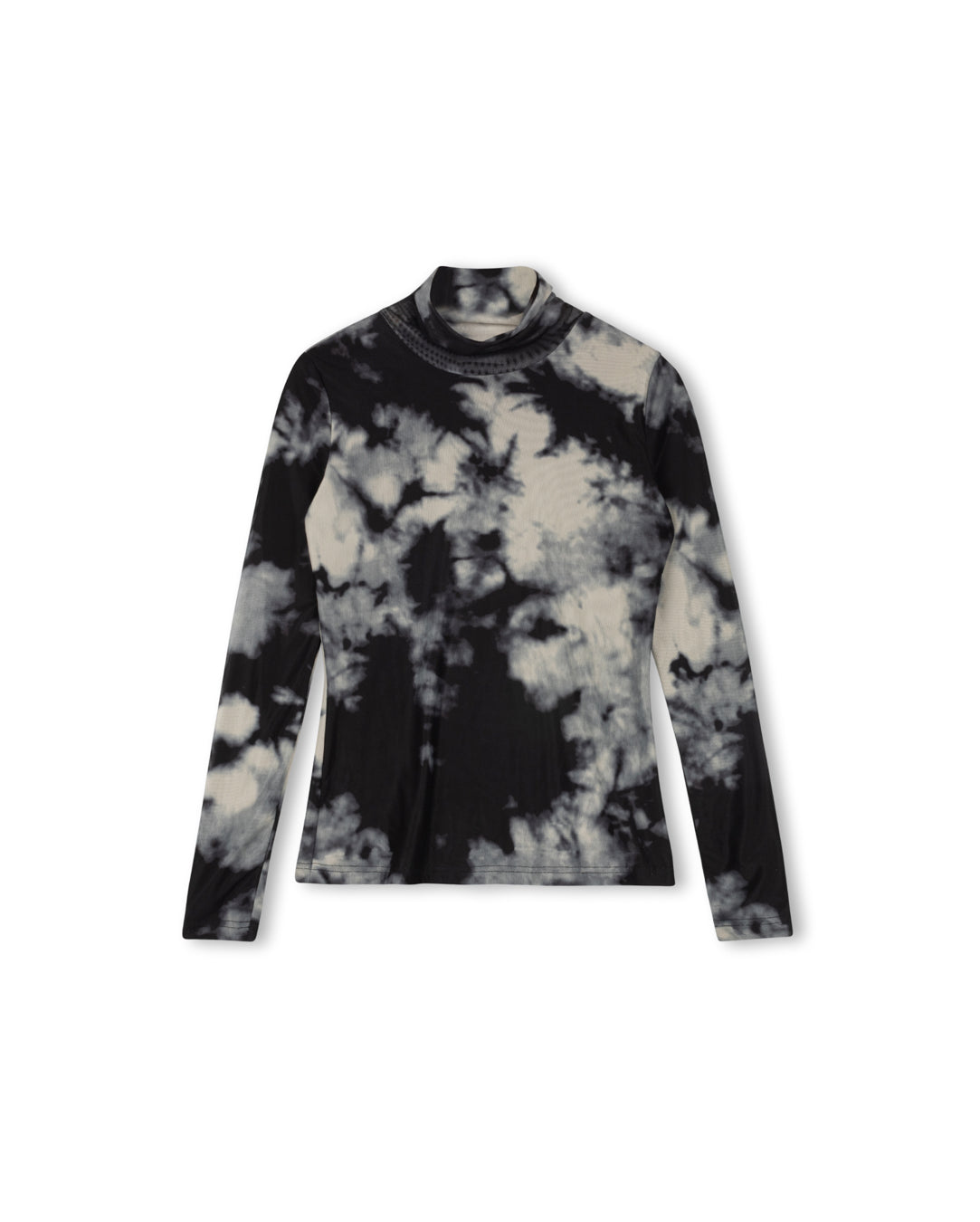 Splotched Turtleneck