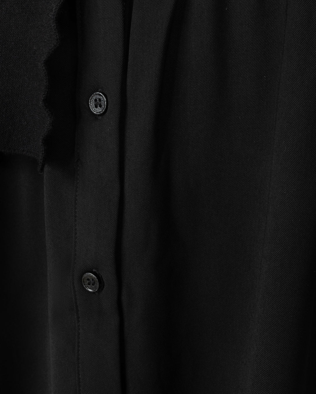 Knit And Silk Shirt Dress