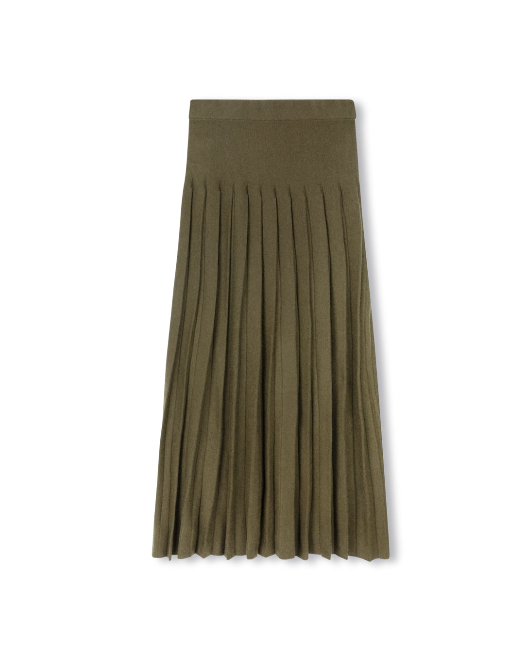 Knit Pleated Maxi Skirt