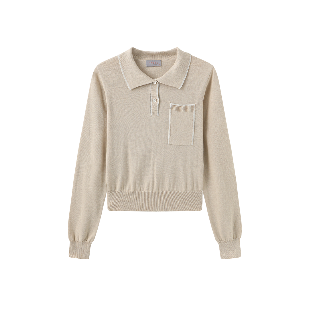 Piped Knit Polo