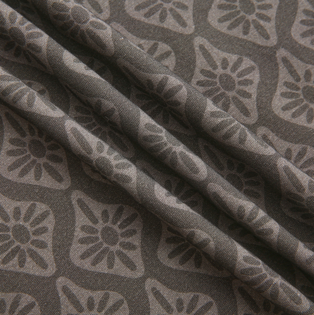 Modal Printed Turtleneck