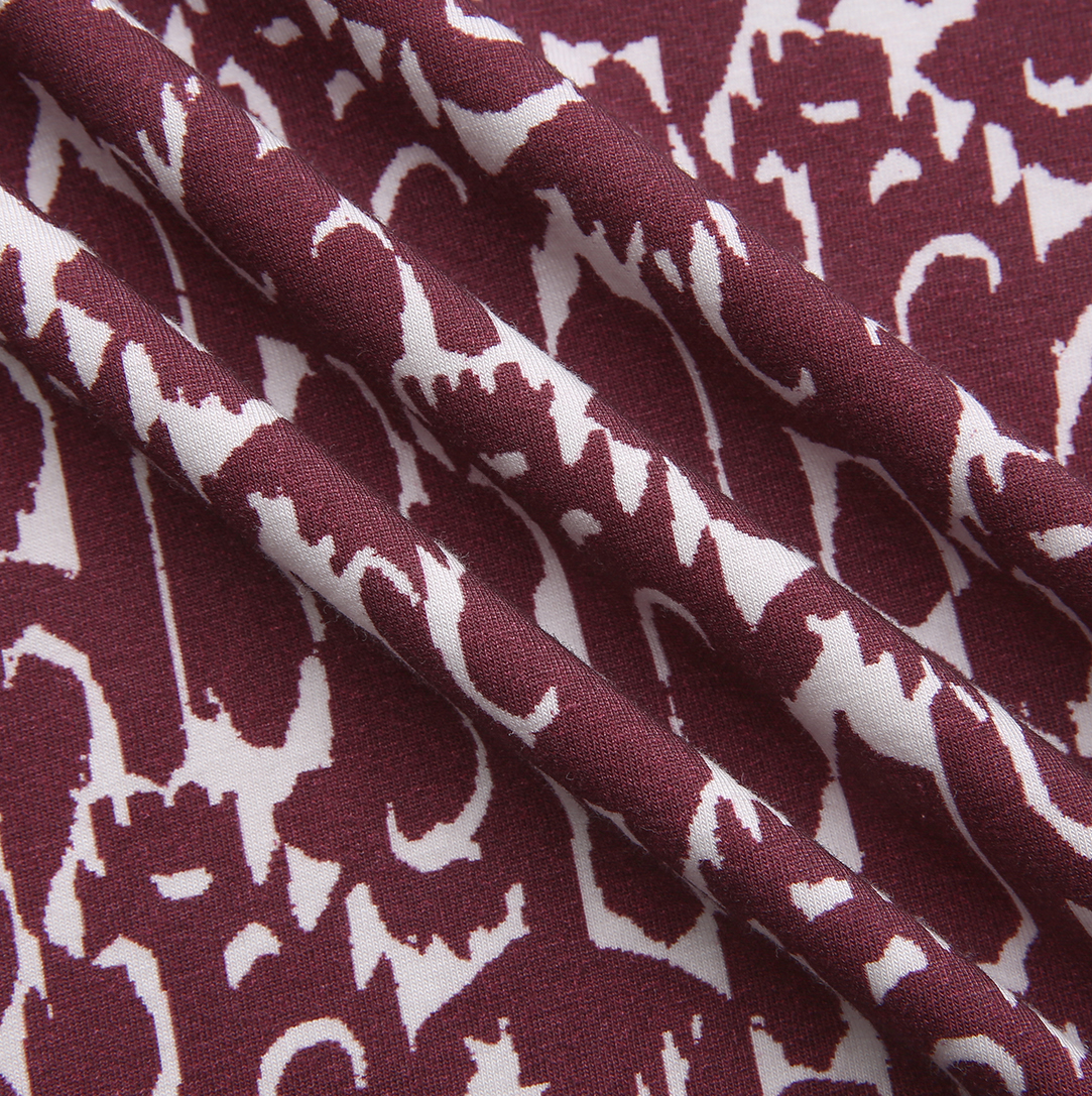 Modal Printed Turtleneck