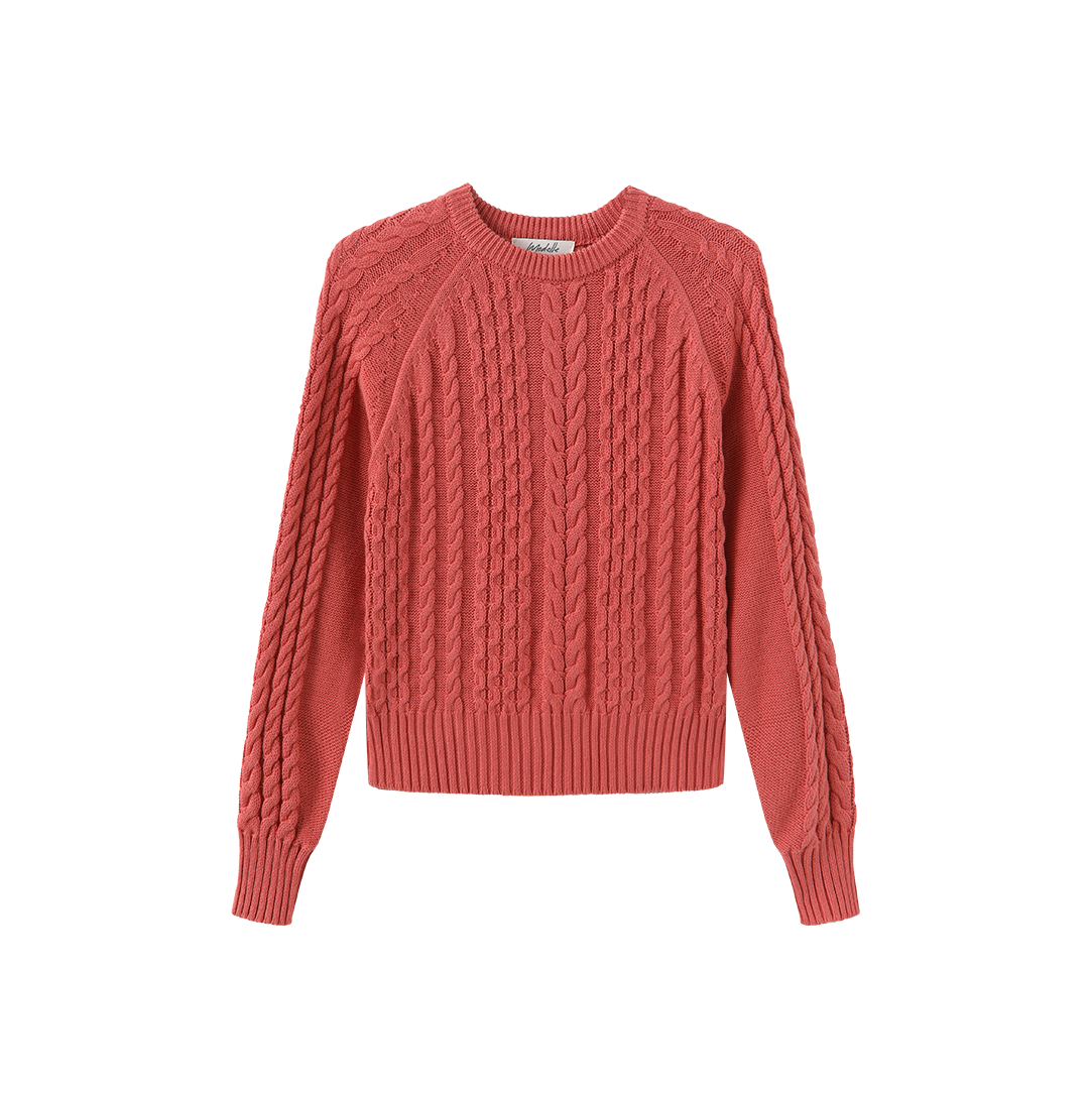 Cable Knit Ribbed Sweater