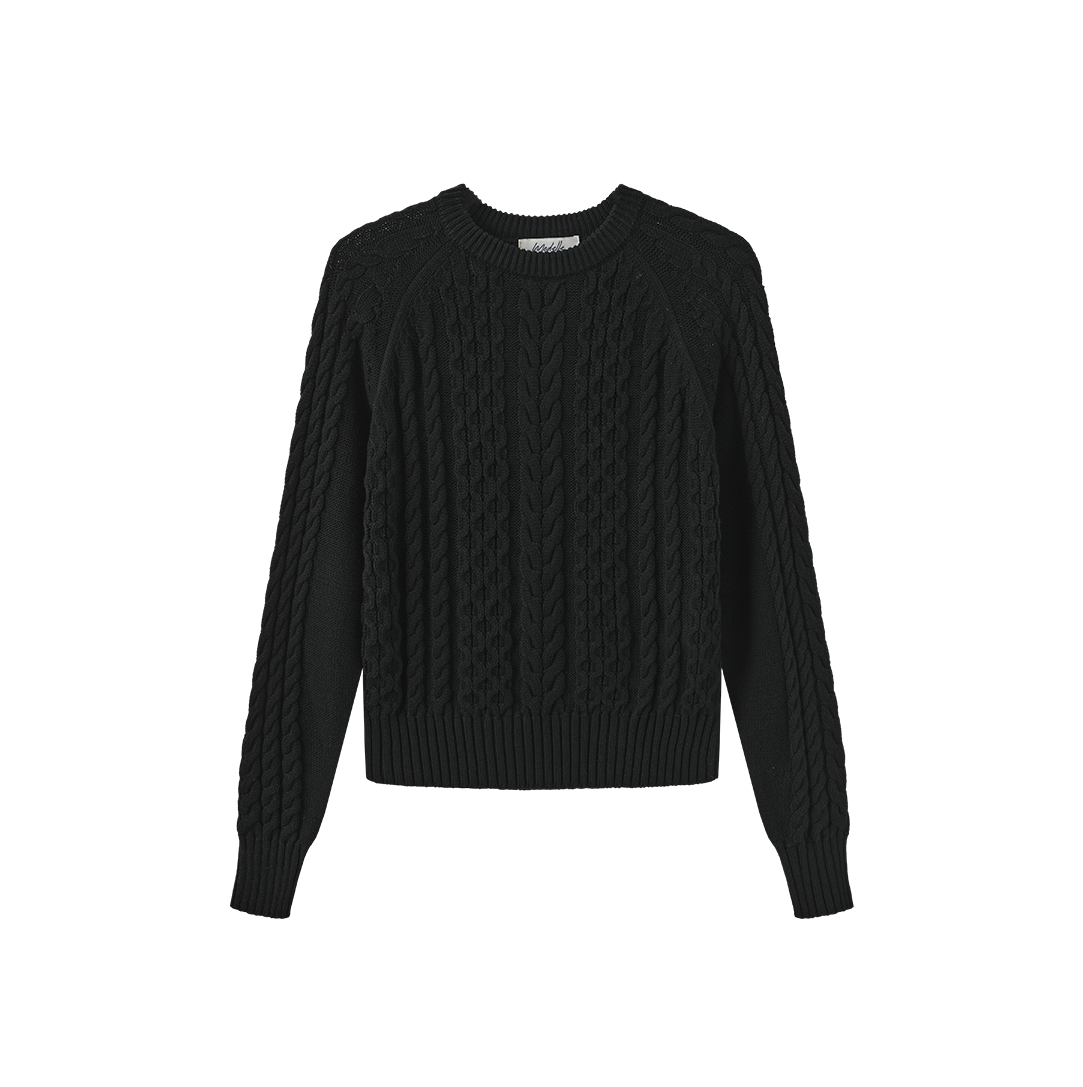 Cable Knit Ribbed Sweater