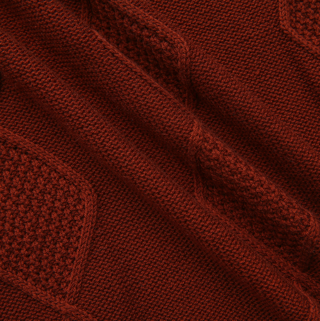 Diamond Detail Knit Crewneck Sweater