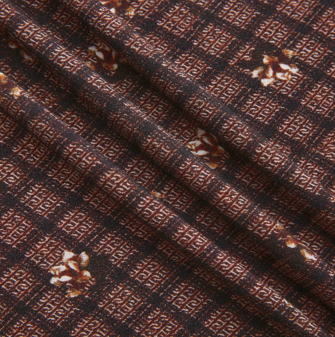 Silo Printed Turtleneck