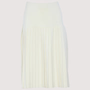 Drop Waist Parallel Pleated Knit Skirt