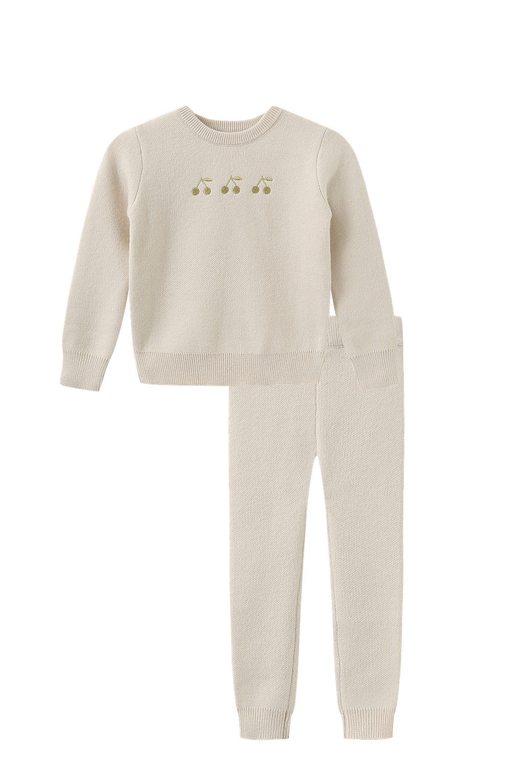 Sony Cherry Knit Sweater Set
