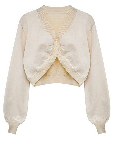 Rounded Crop Cardigan