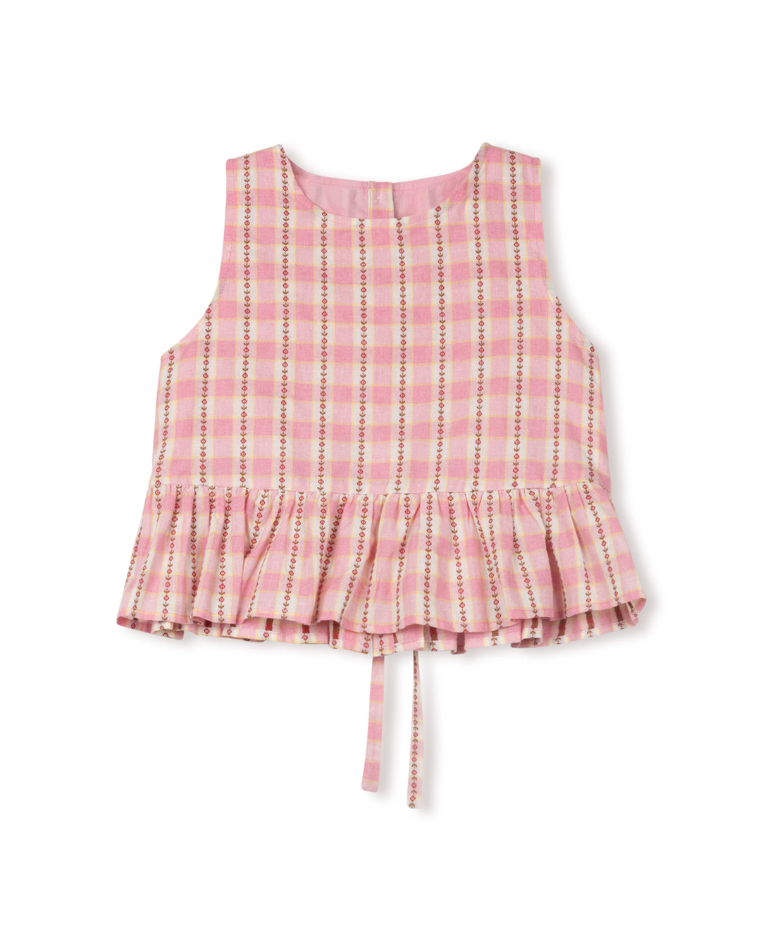 Lori Printed Ruffle Vest