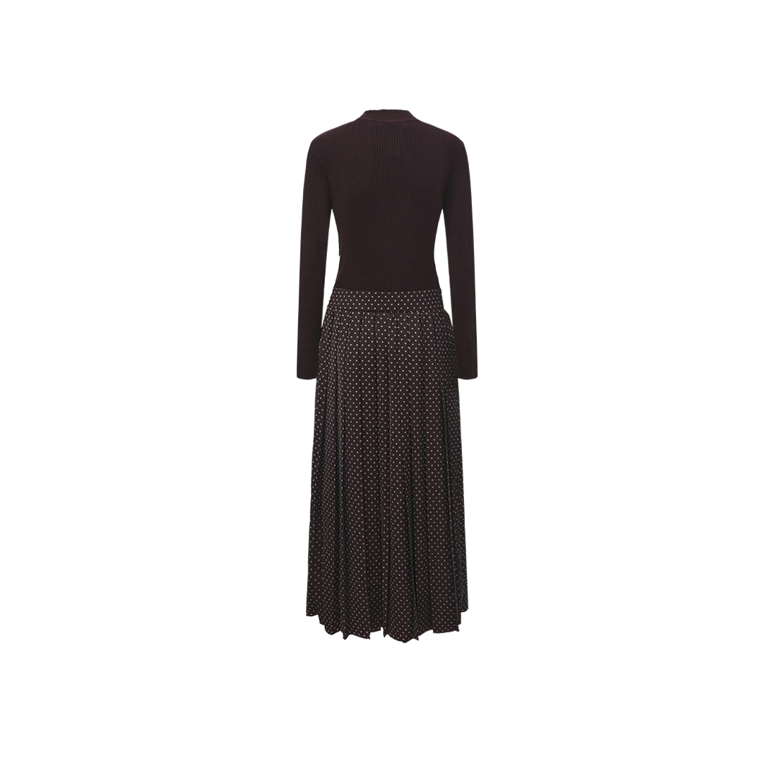 Silk Knit Combo Dress