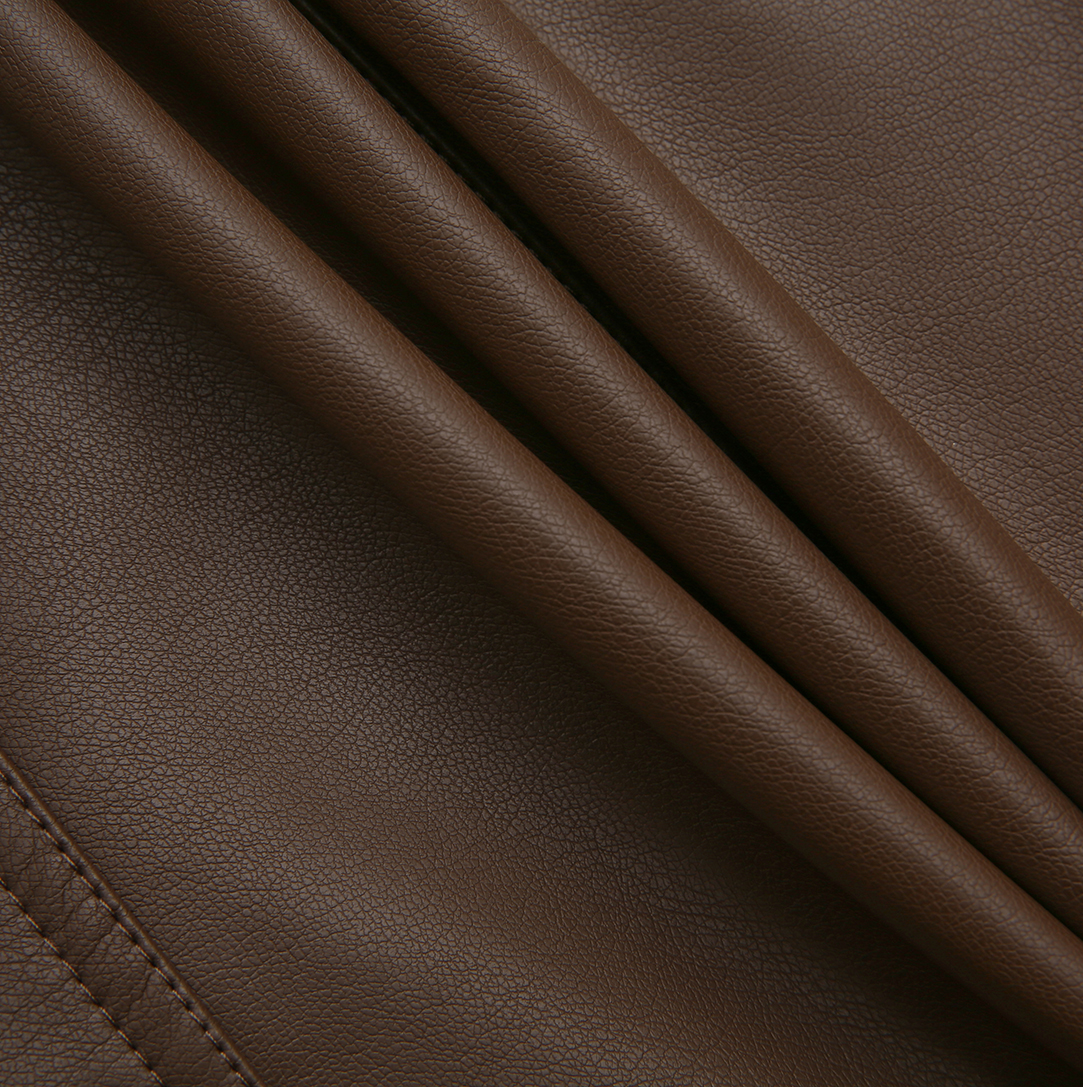 Leather Side Button Seam Skirt