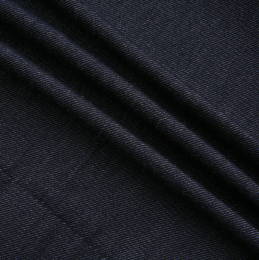 Pleated Denim Skirt with Belt Loops