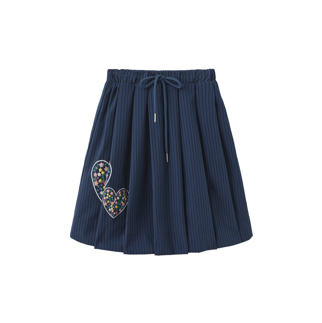 Love Heart Pleated Skirt