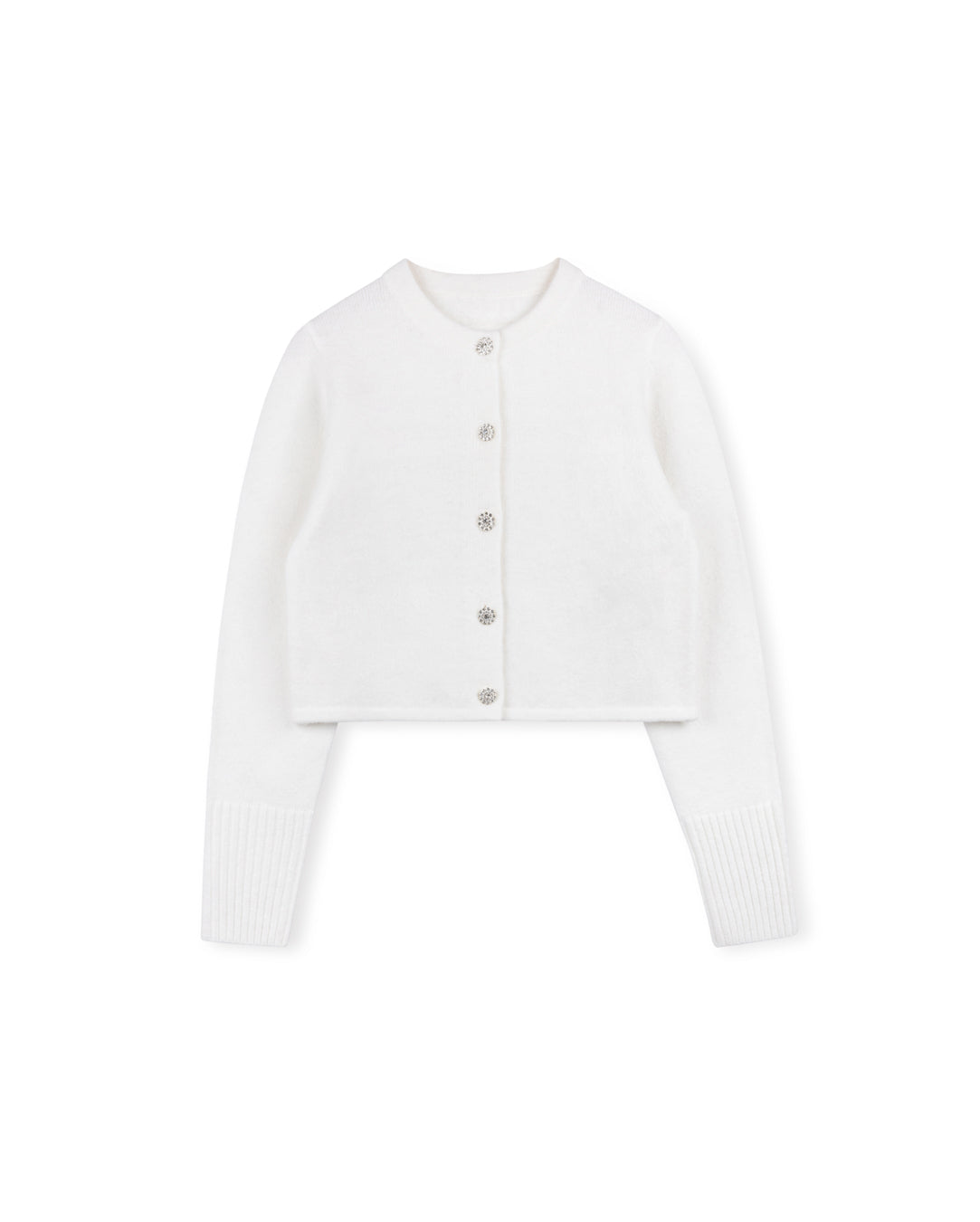 Mohair Flower Button Cardigan - Junees