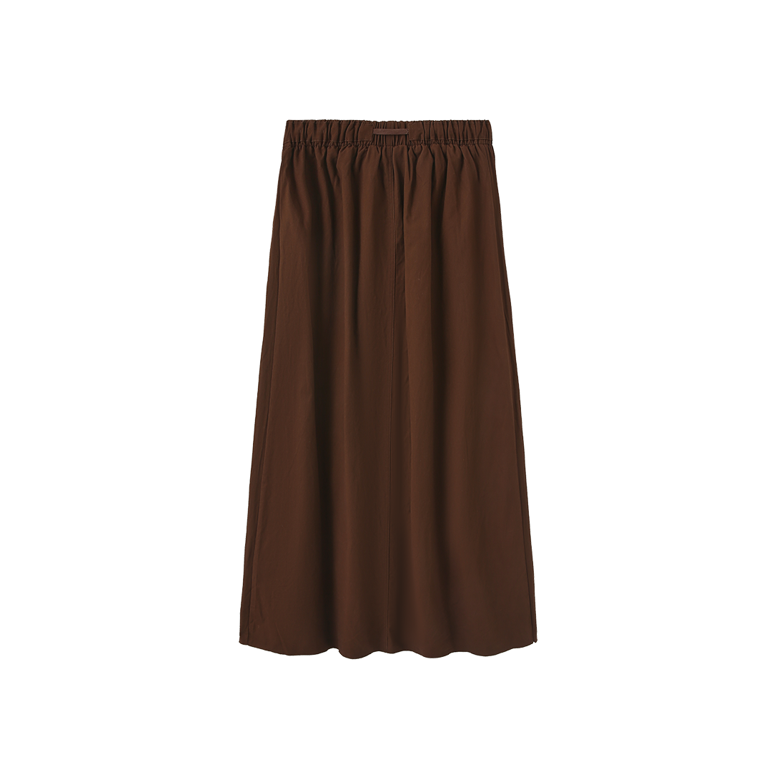 Pull String Maxi Skirt