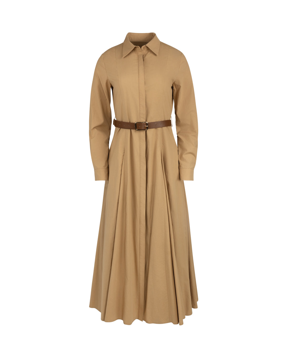 Cotton Button Down Shirt Dress