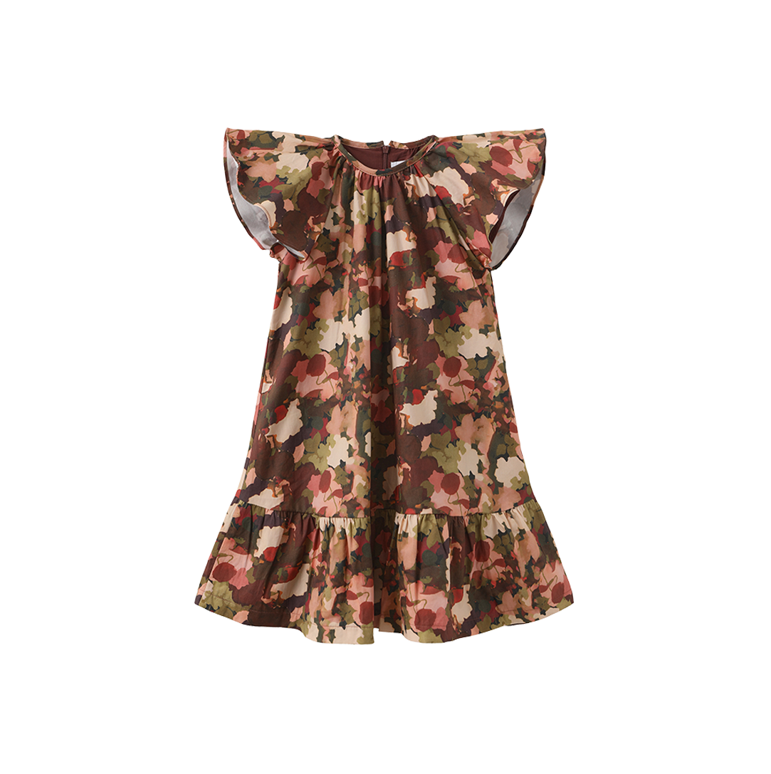Bold Floral Poplin Dress