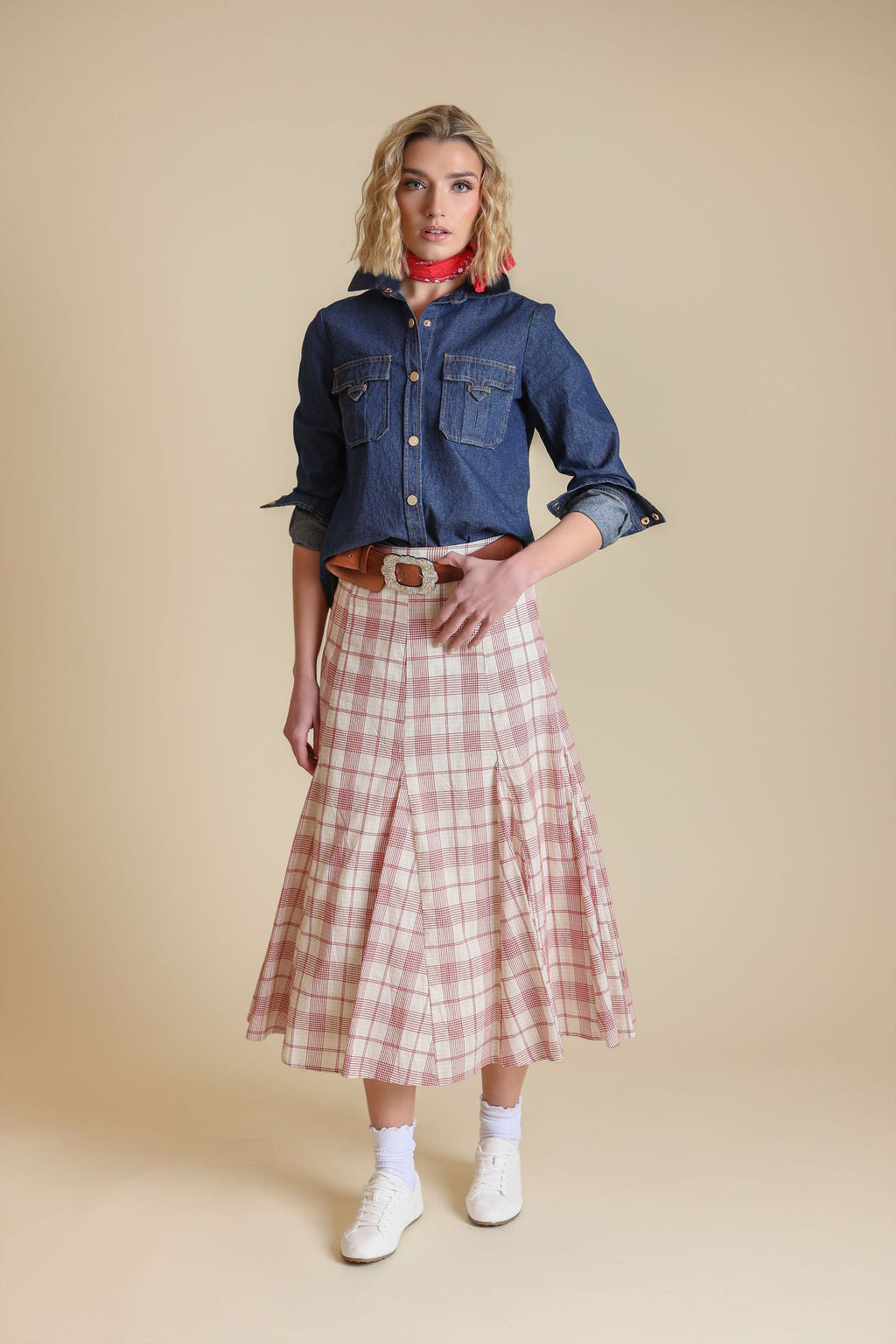 Printed Panel Skirt - Junees