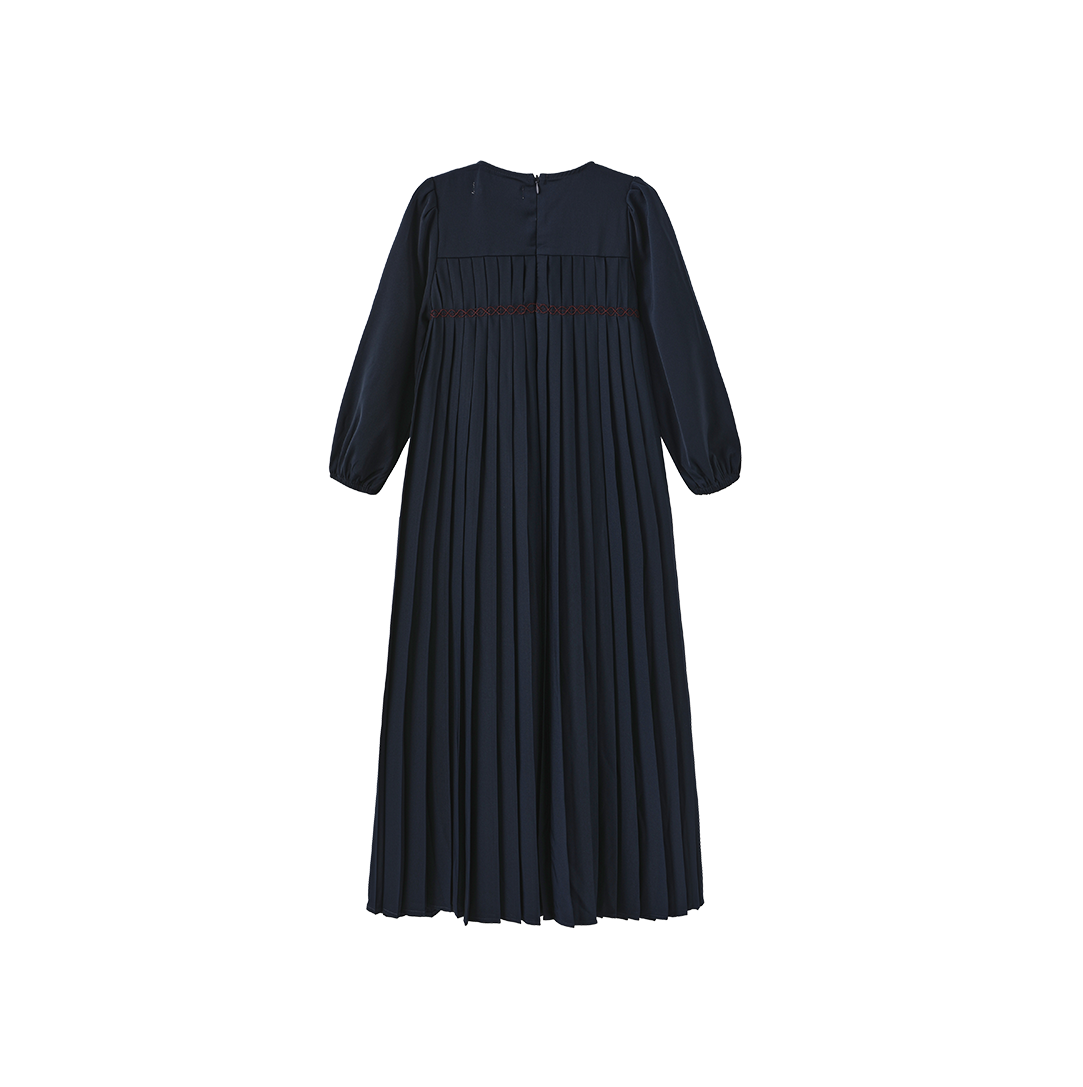 Pleated Detail Maxi Robe