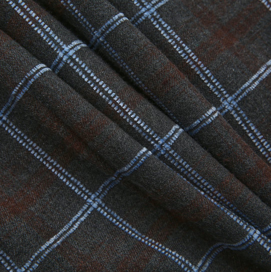 Round Wool Plaid Jumper