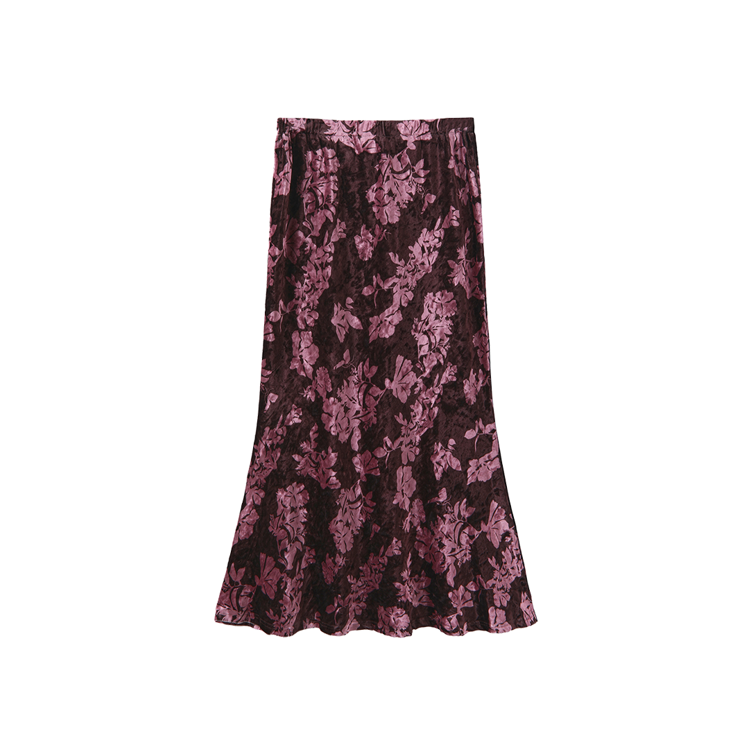 Lena Velvet  Winter Slip Skirt