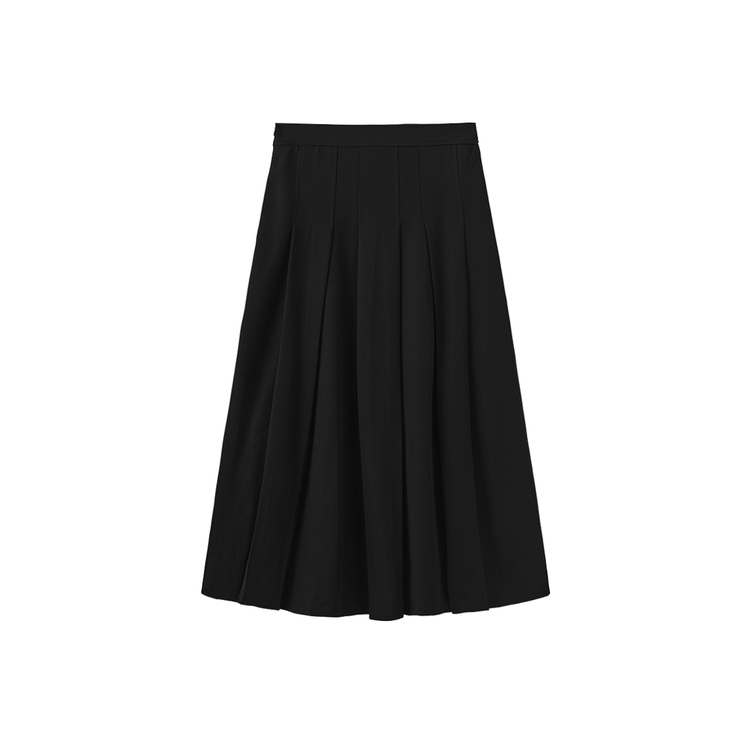 Maxi Box Pleated Skirt