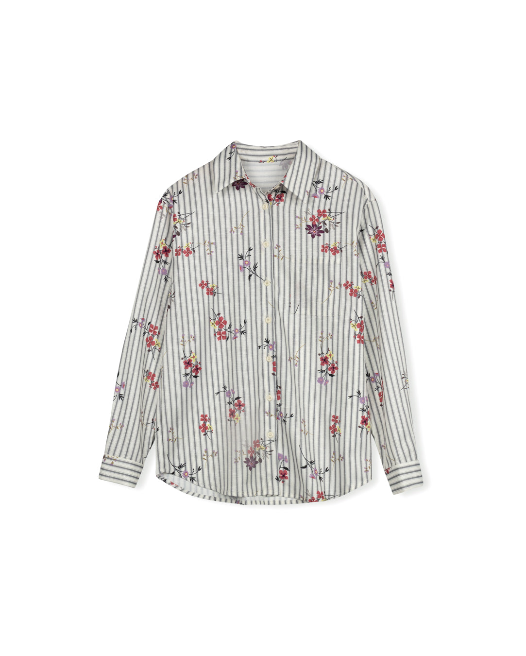 Striped Flower Blouse - Junees