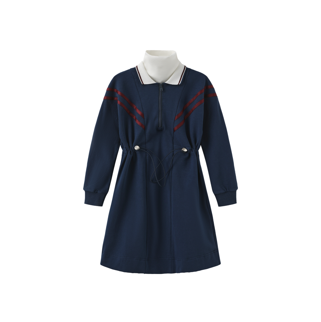 Sweatshirt Toggle Waist Dress