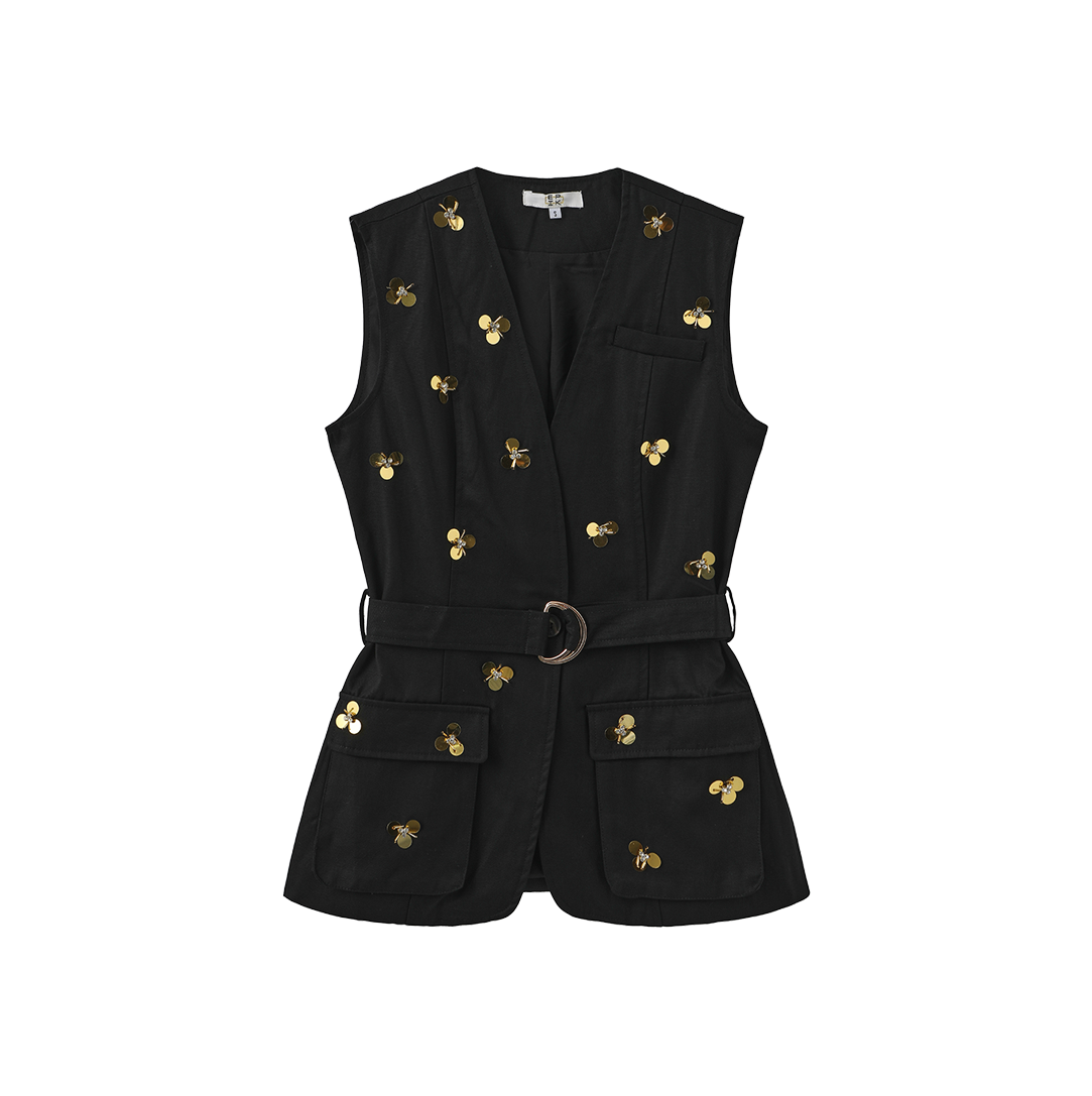 Belted Pocket Vest