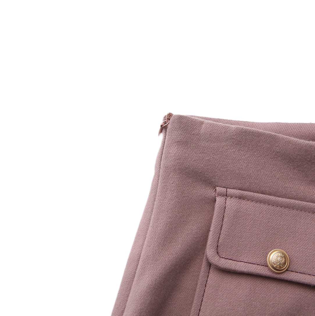 Rico Wool Stitching Pocket Skirt