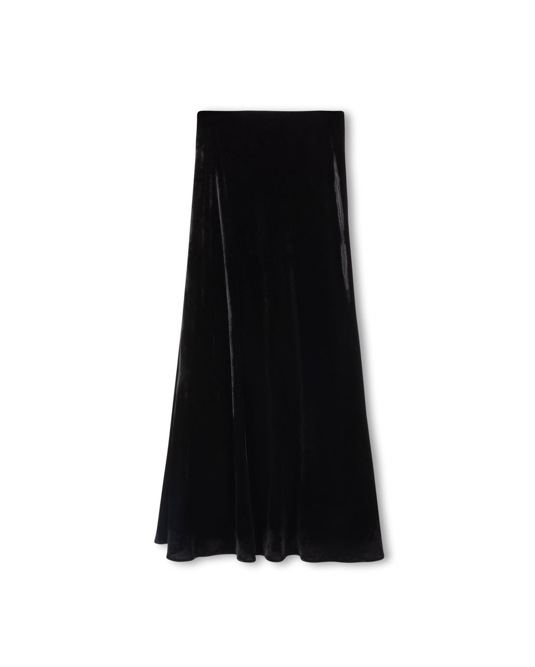 Velvet Maxi Slip Skirt W-23369