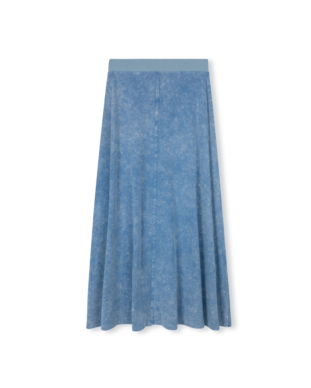 Elastic Waist A-line Maxi Skirt - Junees