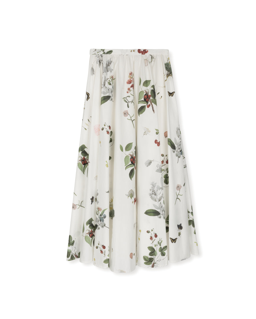 Boxi Floral Printed Poplin Skirt