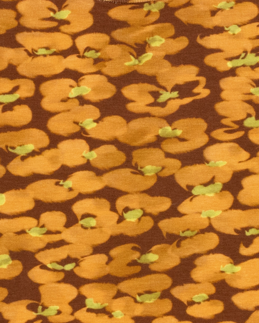 Stretch Floral Turtleneck