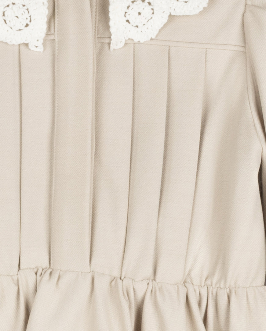 Crochet Collar Detailed Dress