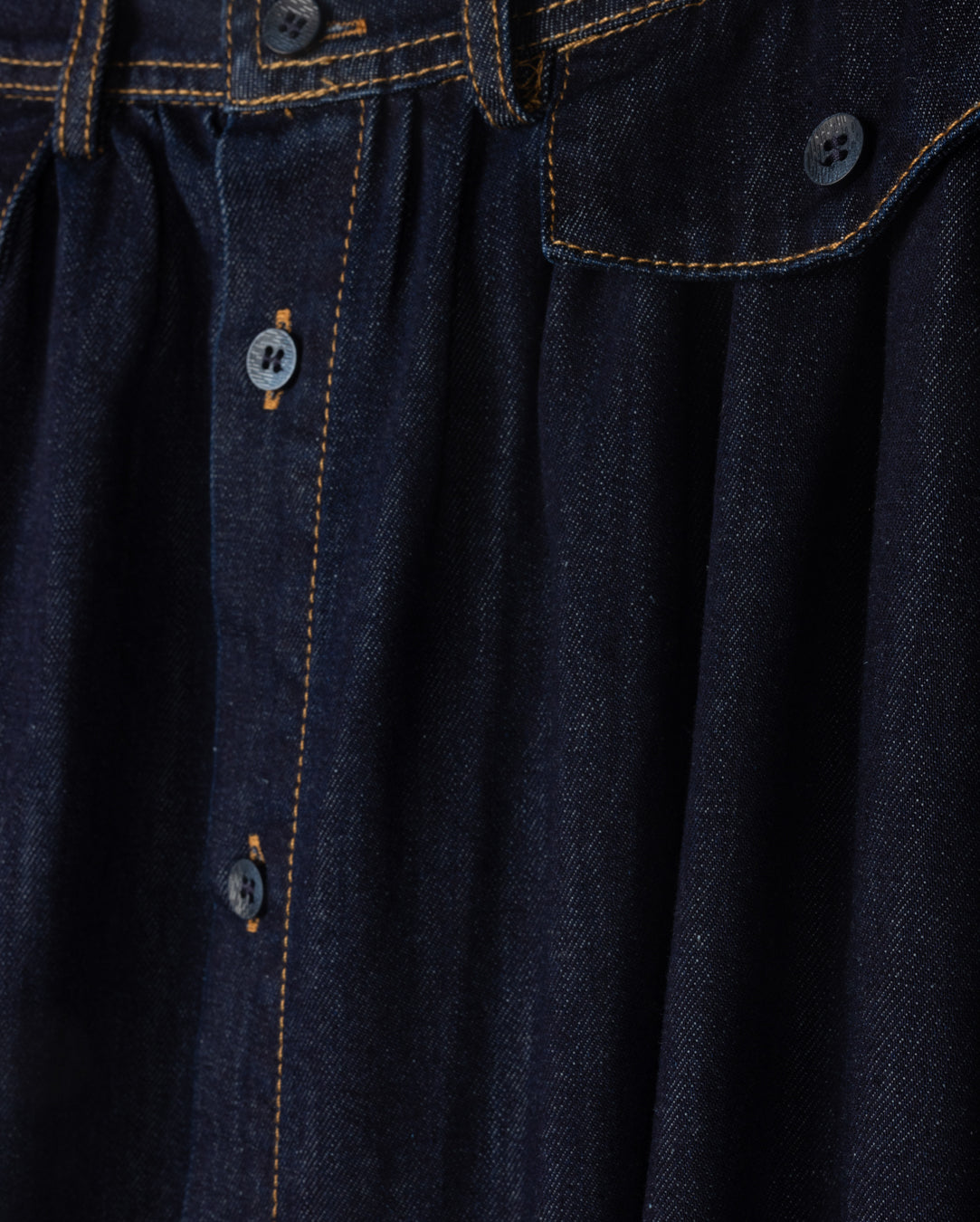 Chambray Denim Flair Skirt - Junees