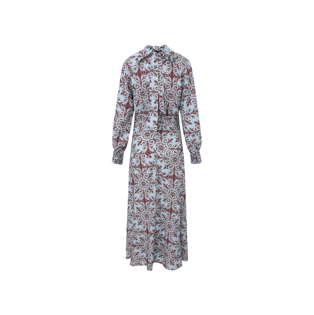 Printed Waist Detailing Dress