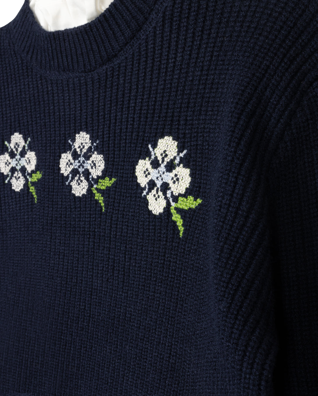 Rodd Knit Flower Sweater C-21554