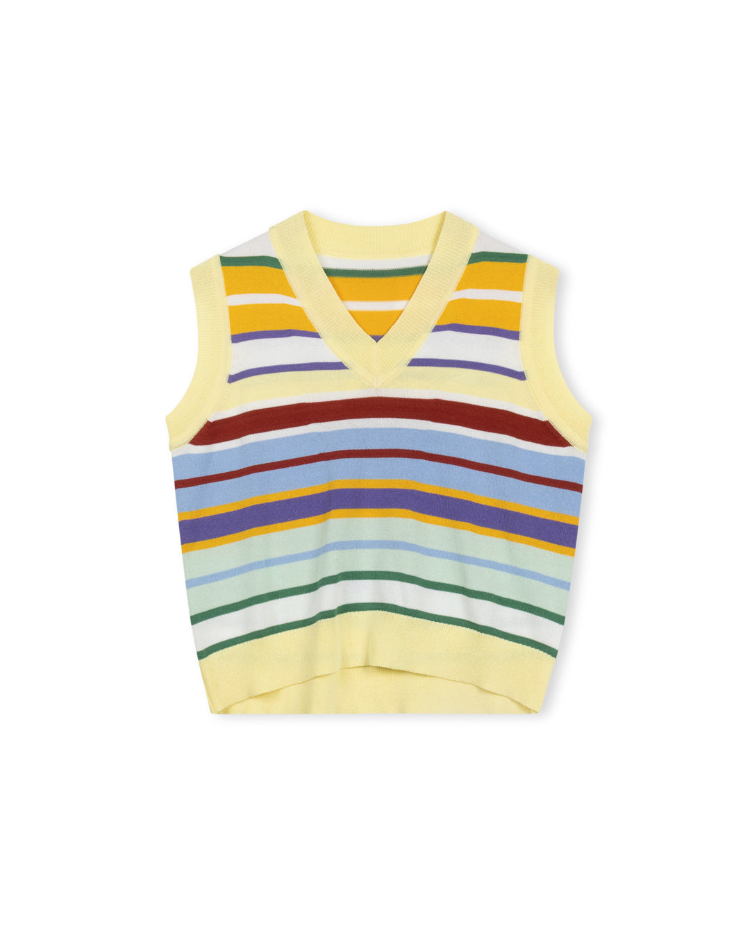 Striped Thin Knit Vest
