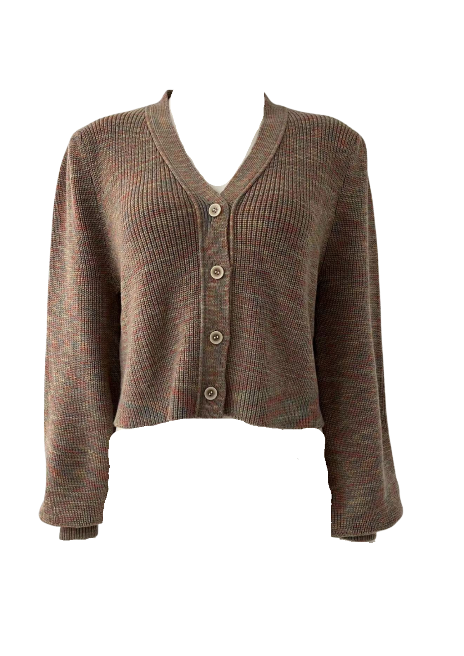 Colorful Heathered Cardigan