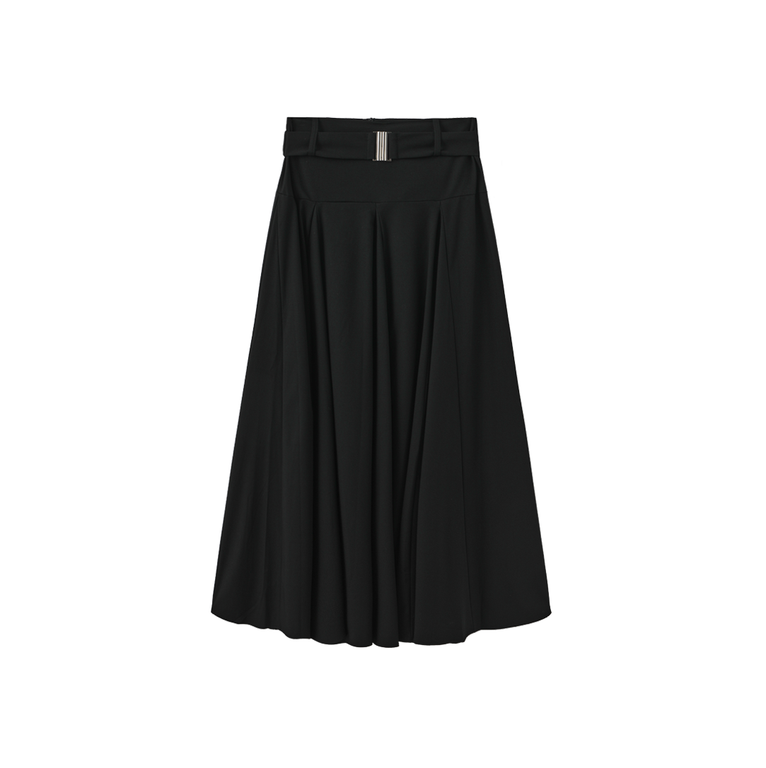 Wool Belted Skirt