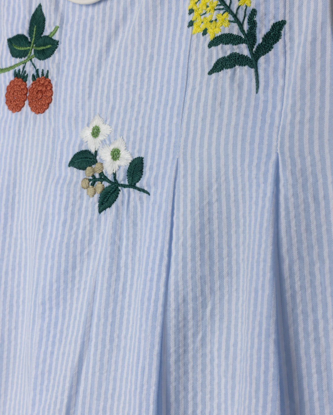 Kern Embroidery Pinstriped Jumper