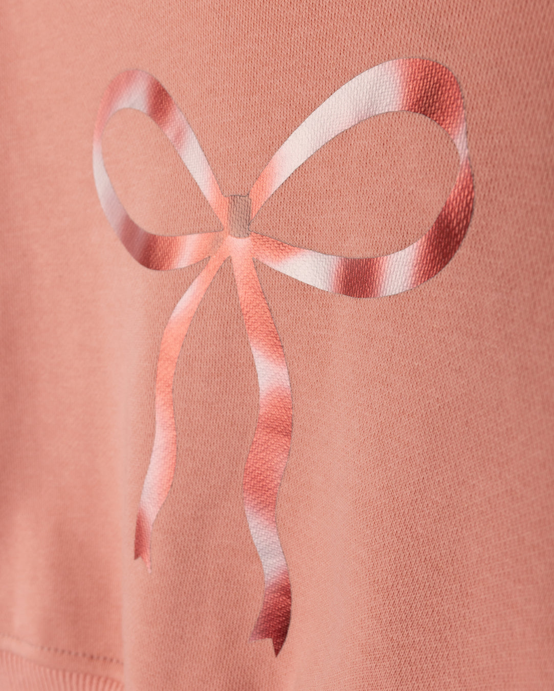 Metallic Bow Sweatshirt Leggings Set