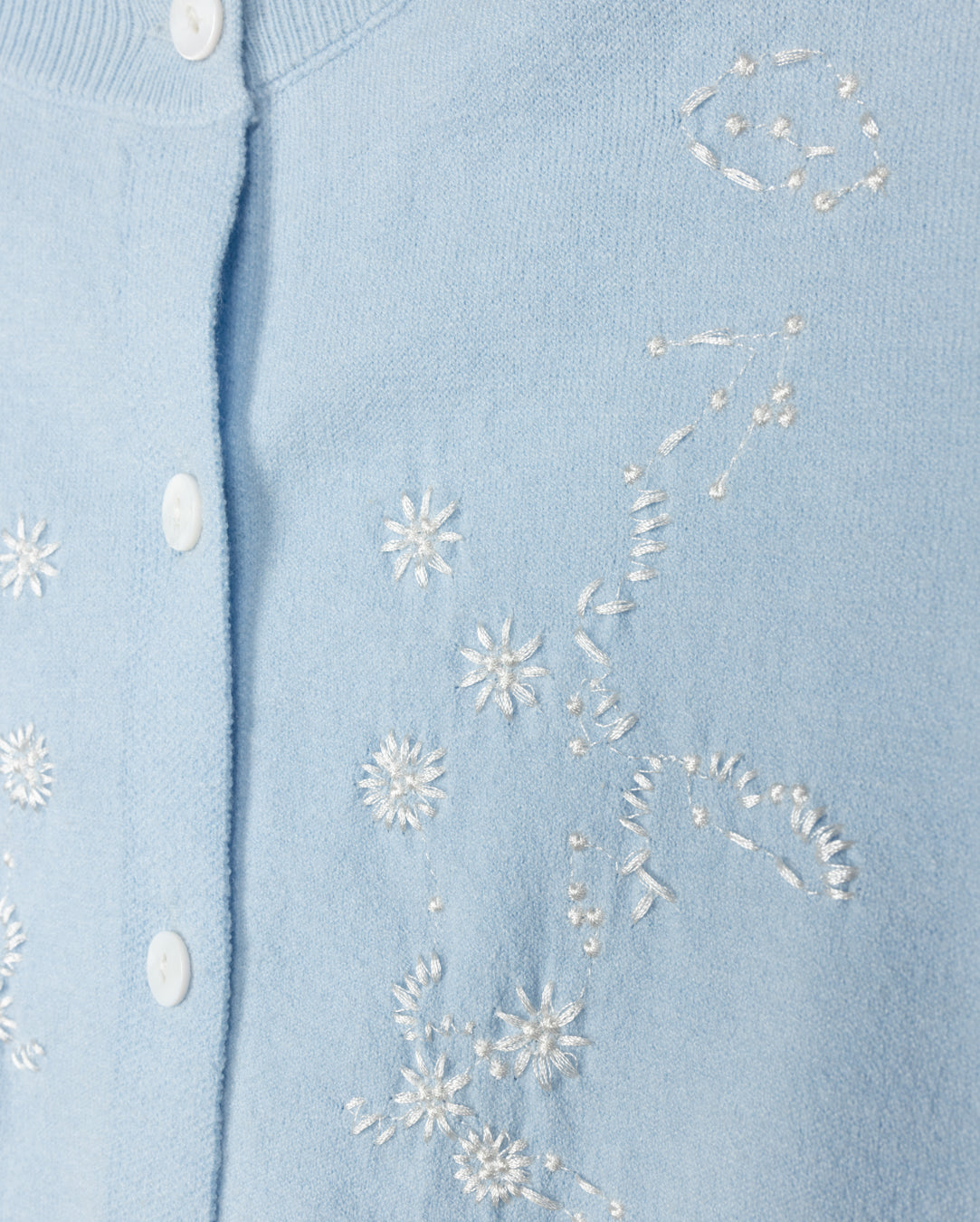 Slim Embroidered Cardigan