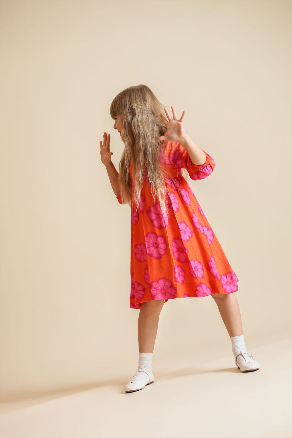 Bright Floral Printed Dress